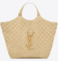 ICARE MAXI SHOPPING BAG IN QUILTED NUBUCK SUEDE