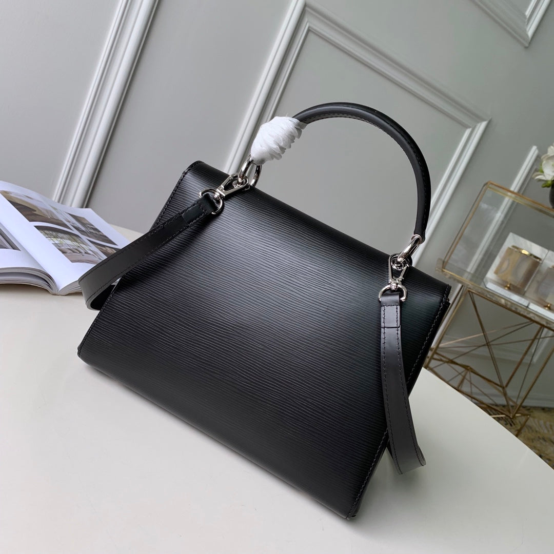 Louis Vuitton Epi Grenelle PM Handbag M53695 Black  26 x 20 x 12cm