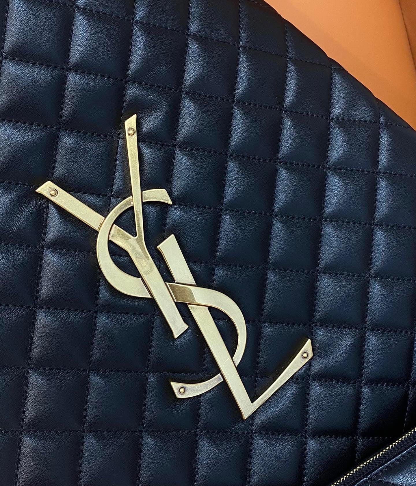 SAINT LAURENT Icare extra large embellished quilted leather tote